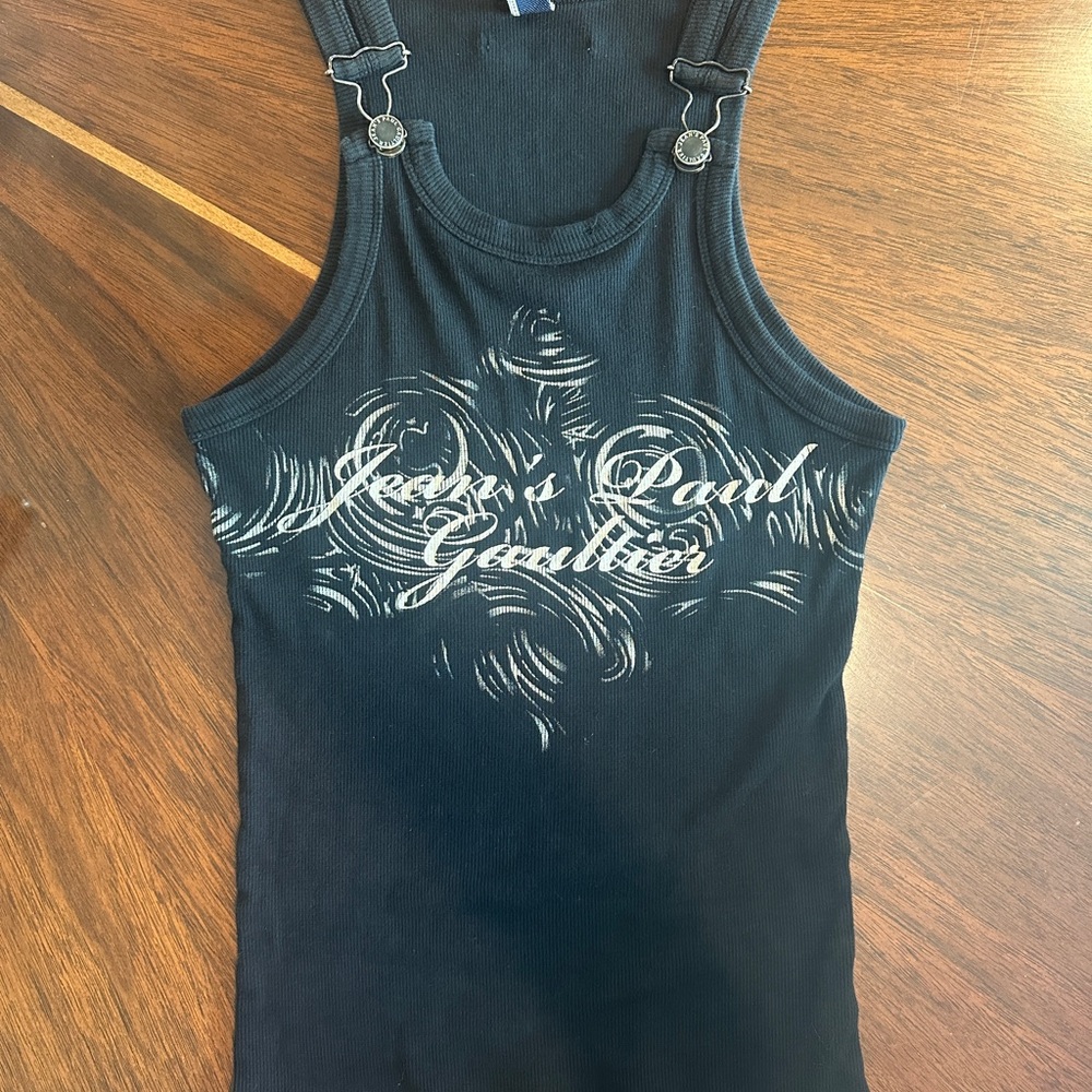 Jean Paul Gaultier Black Graphic Tank